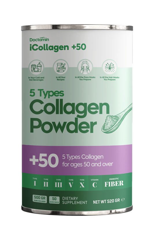 iCollagen® 50+ Prebiyotikli %100 Saf Ve Doğal Hidrolize Kolajen Peptitler